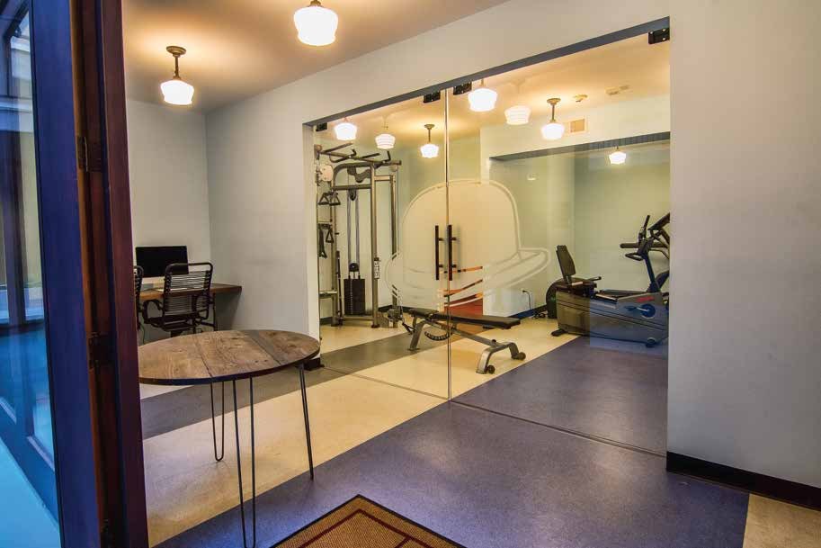 Apartment gym after renovation