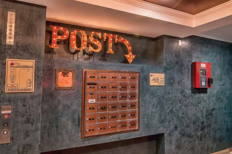 Carefully detailed postal area at The Culver